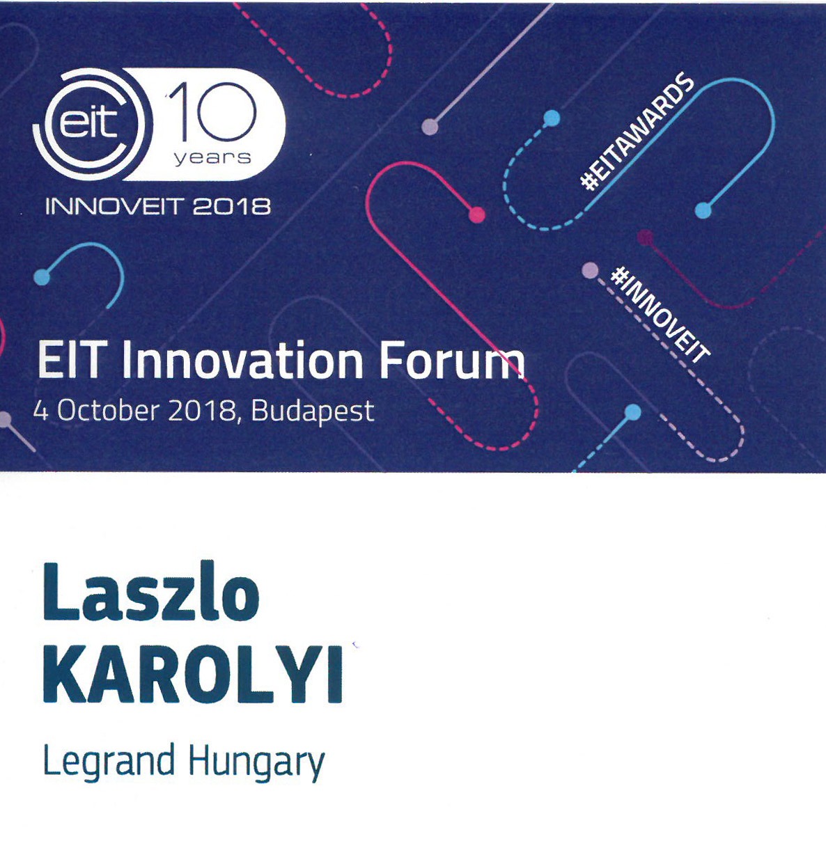 EIT – Innovációs Díj 2018 