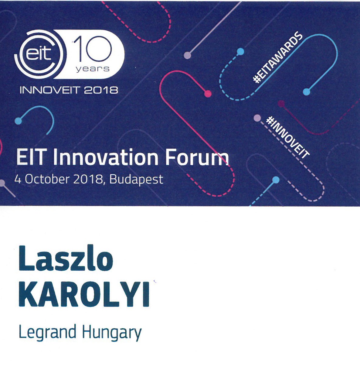 EIT – Innovációs Díj 2018