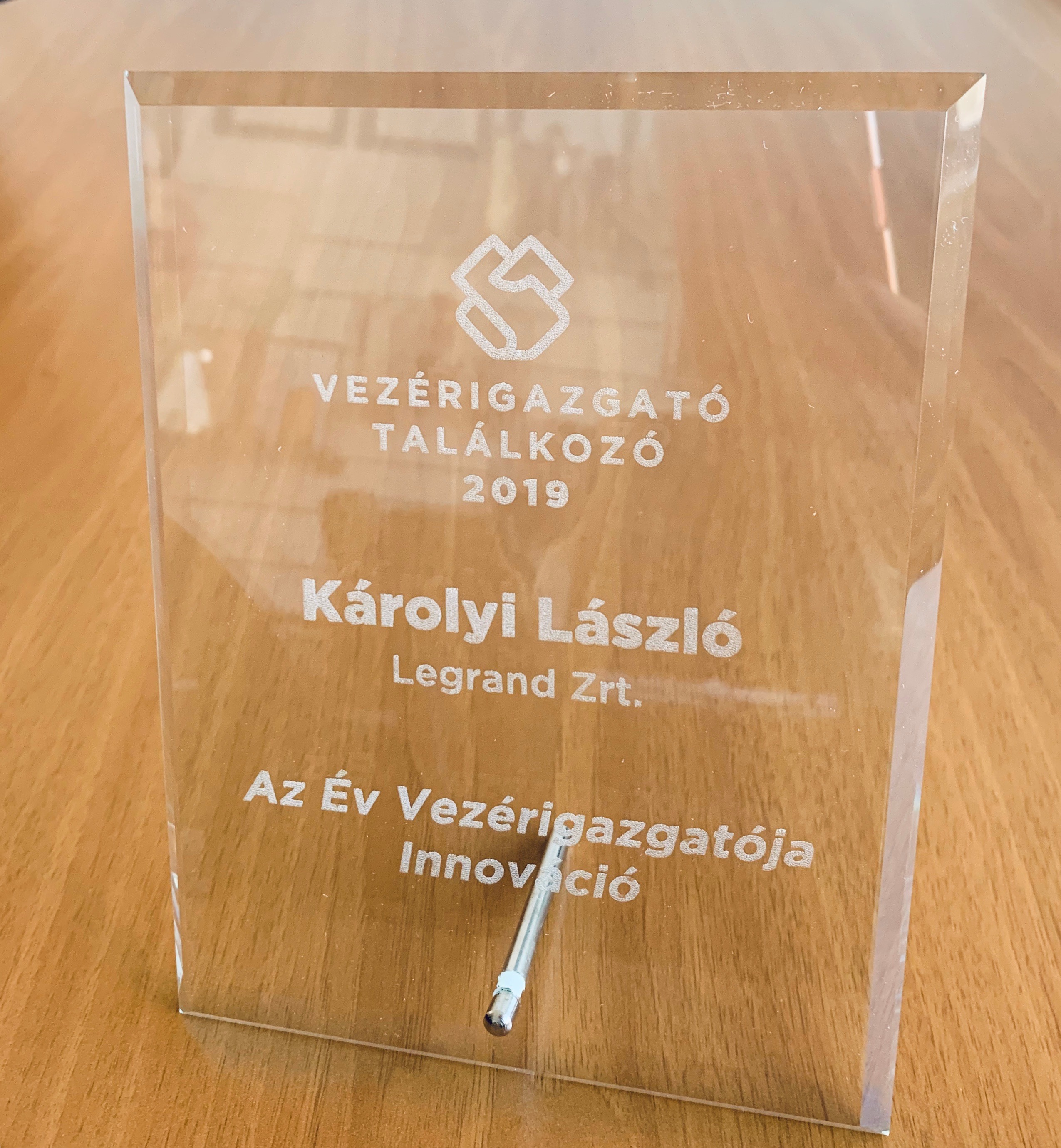 Károlyi László ’Az év vezérigazgatója -Innováció’ kategóriában